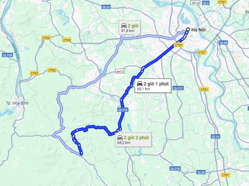 Lộ Trình Hà Nội – Kim Bôi Hòa Bình