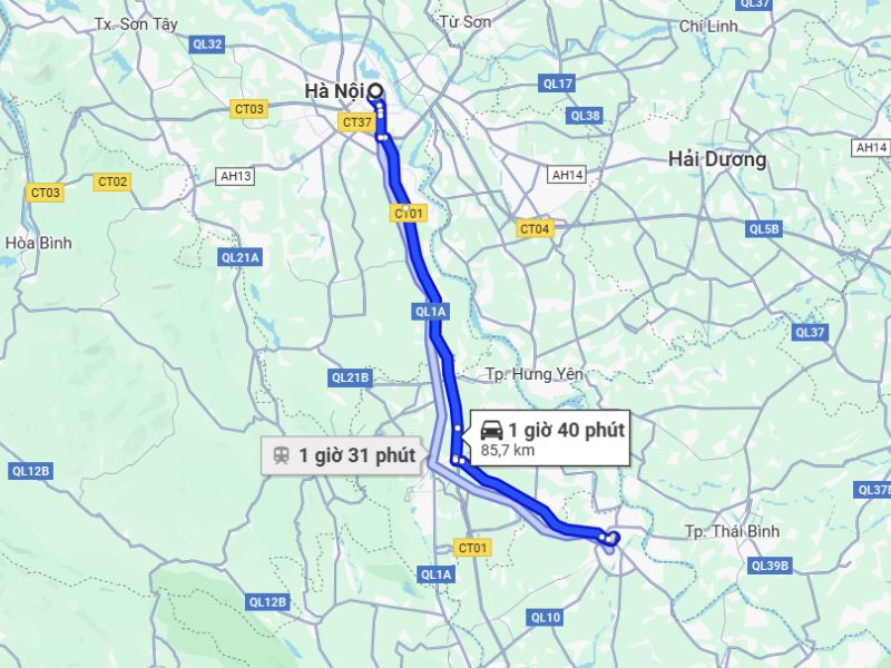 Xe Limousine Hà Nội Nam Định Nguyên Xe