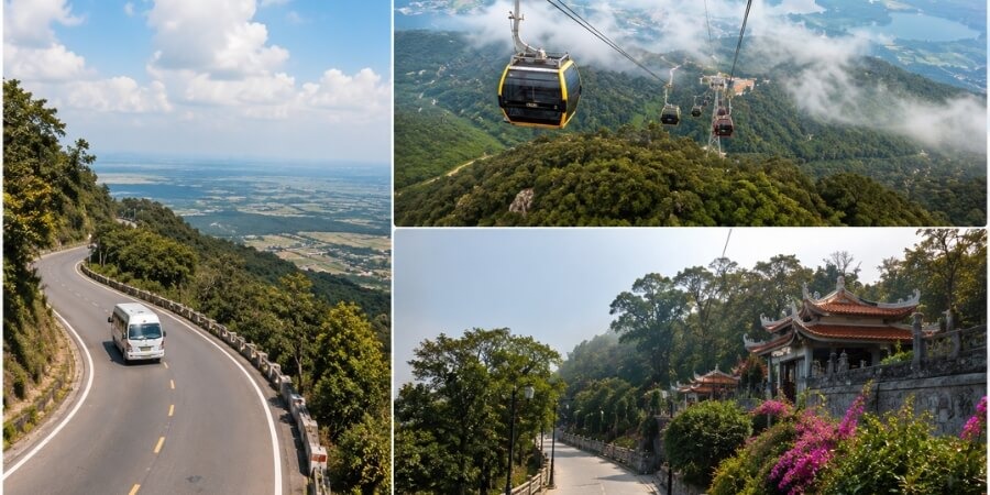 Kinh nghiệm đi núi Cấm phương tiện di chuyển