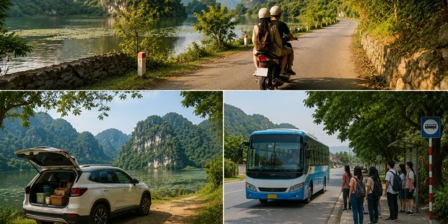 Kinh nghiệm đi hồ Quan Sơn phương tiện di chuyển đến hồ