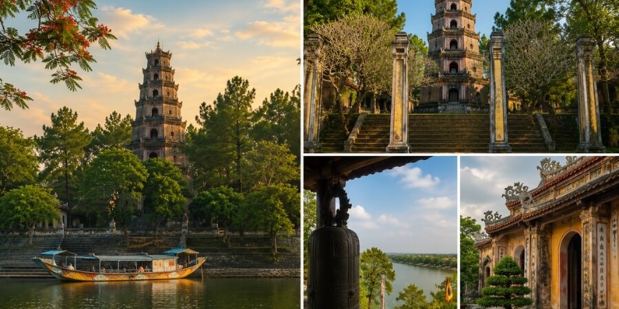 Kinh nghiệm đi chùa Thiên Mụ nhiều không gian cổ kính