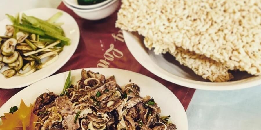 Kinh nghiệm đi Thung Nham Ninh Bình quán ăn bình dân tại Thung Nham